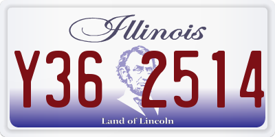 IL license plate Y362514