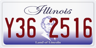 IL license plate Y362516