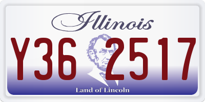 IL license plate Y362517