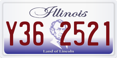 IL license plate Y362521