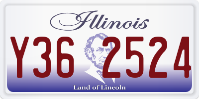 IL license plate Y362524