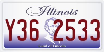 IL license plate Y362533