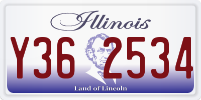 IL license plate Y362534