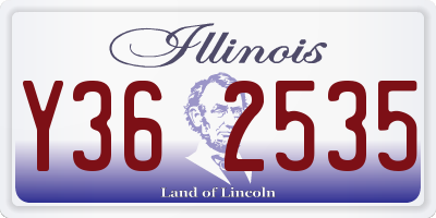 IL license plate Y362535