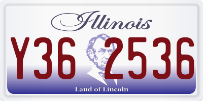 IL license plate Y362536