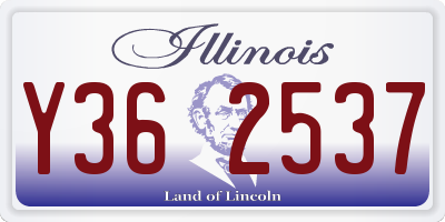 IL license plate Y362537
