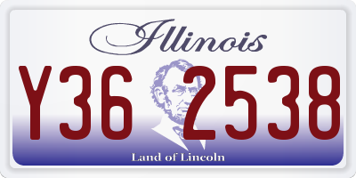 IL license plate Y362538