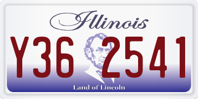 IL license plate Y362541