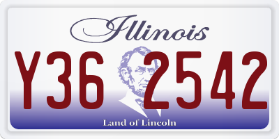 IL license plate Y362542