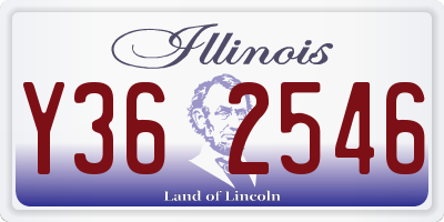 IL license plate Y362546