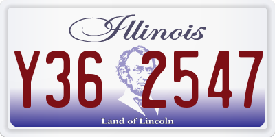IL license plate Y362547