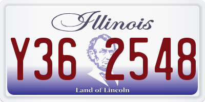 IL license plate Y362548