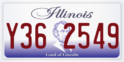IL license plate Y362549