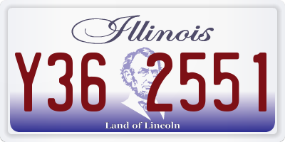 IL license plate Y362551