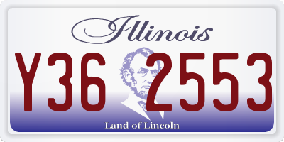 IL license plate Y362553