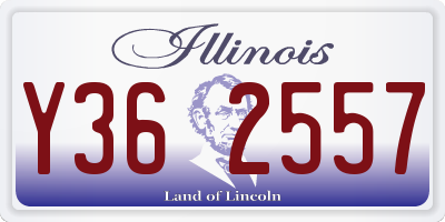 IL license plate Y362557