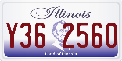 IL license plate Y362560