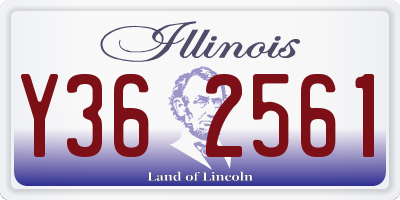 IL license plate Y362561