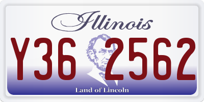 IL license plate Y362562