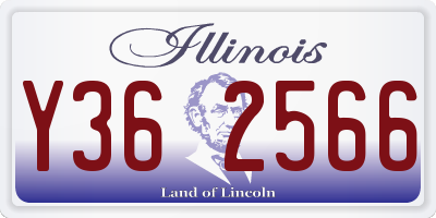 IL license plate Y362566