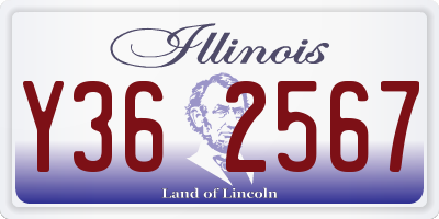 IL license plate Y362567