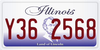 IL license plate Y362568
