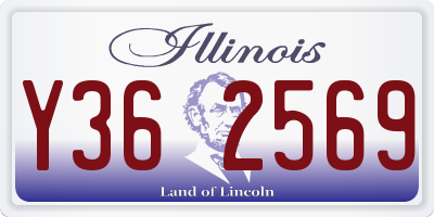 IL license plate Y362569