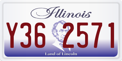 IL license plate Y362571