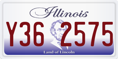 IL license plate Y362575