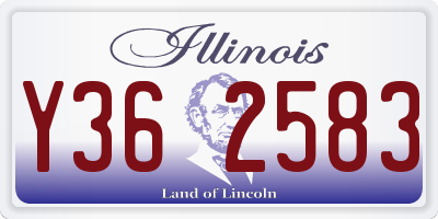 IL license plate Y362583