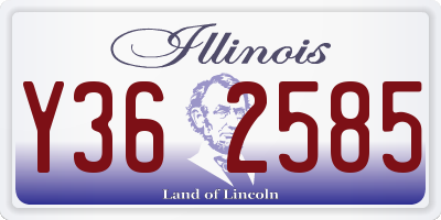 IL license plate Y362585