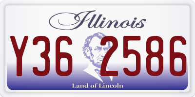 IL license plate Y362586