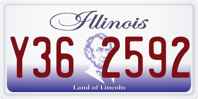 IL license plate Y362592