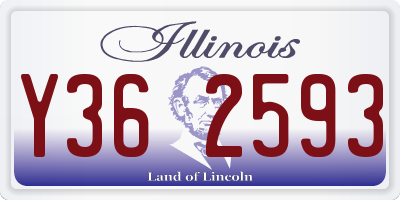 IL license plate Y362593