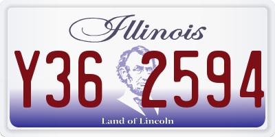 IL license plate Y362594