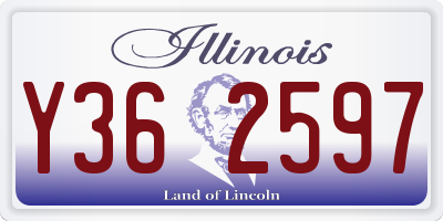 IL license plate Y362597