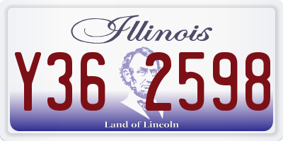 IL license plate Y362598