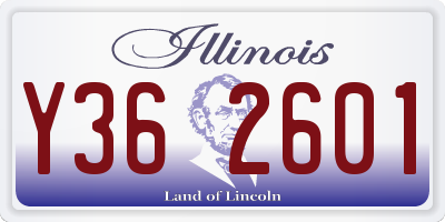 IL license plate Y362601