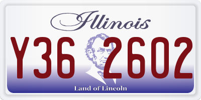 IL license plate Y362602