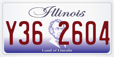 IL license plate Y362604