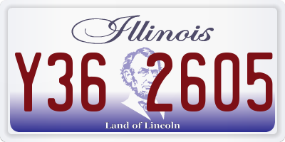 IL license plate Y362605