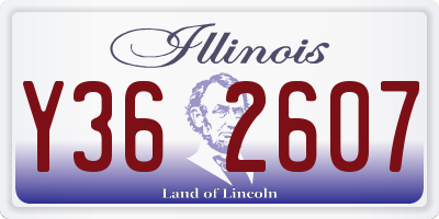 IL license plate Y362607