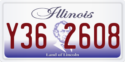 IL license plate Y362608