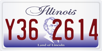 IL license plate Y362614