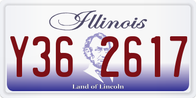 IL license plate Y362617