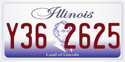 IL license plate Y362625