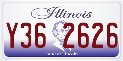 IL license plate Y362626