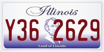 IL license plate Y362629