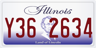 IL license plate Y362634