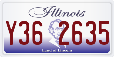 IL license plate Y362635